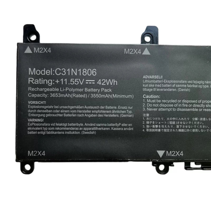 ASUS ADOL13F ADOL13U S330F S330U I330F Replacement Battery C31N1806 | 11.55V 42Wh