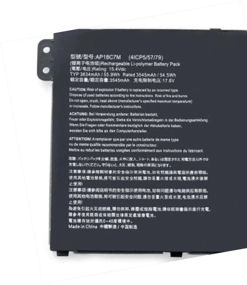 Acer Swift 5 SP513-54N SF313-52 SF313-53 SF514-55T Replacement Battery AP18C7M | 15.4V 3634mAh