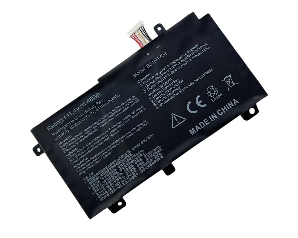 ASUS FX95G FX95DU FX80G FX86F FX86G FZ80GE Replacement Battery B31N1726 | 11.4V 48Wh