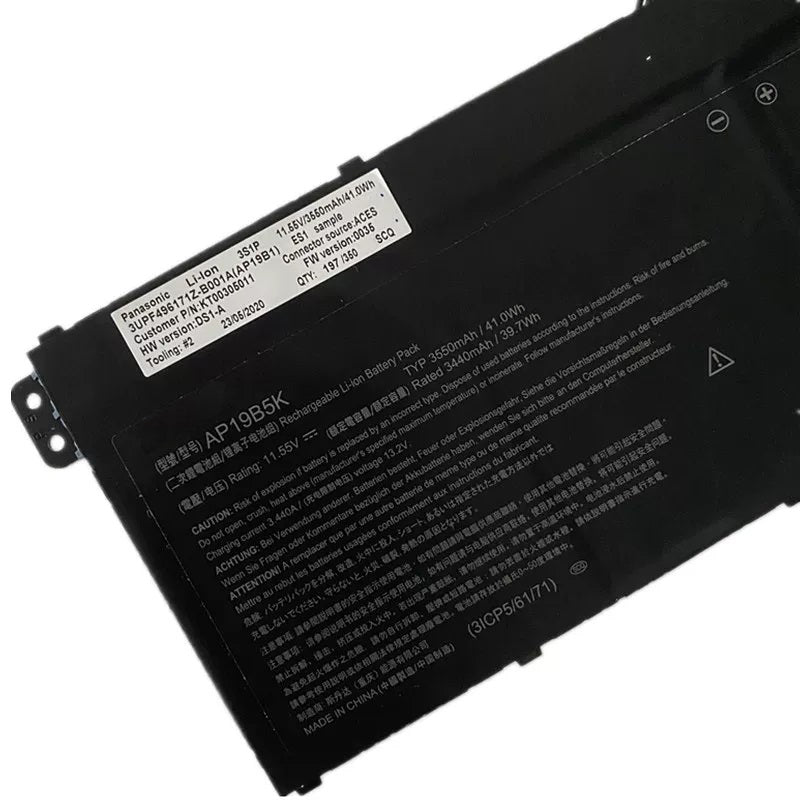 Acer A715-42 A315-56 A317-52 Replacement Battery AP19B5K AP19B8M | 11.25V 43Wh