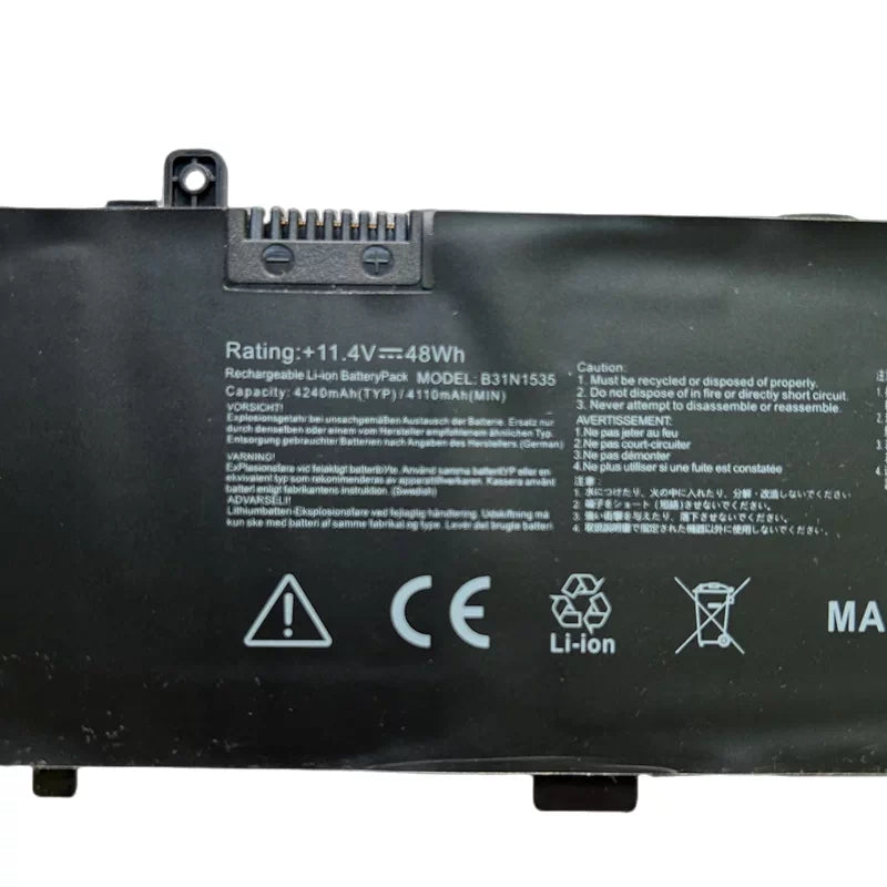 ASUS U4000U RX410U RX310U U410U UX310U Replacement Battery B31N1535 | 11.4V 4110mAh