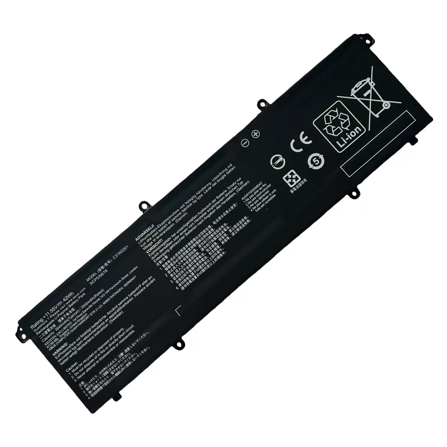 ASUS Vivobook 16 X1605Z X1605V X1405VA ADOL14V Replacement Battery C31N2201 | 11.55V 42Wh