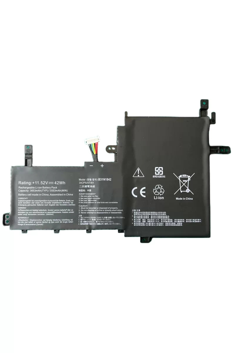 ASUS S5500F V5050E V5100E M5100U FL8850I Replacement Battery B31N1842 | 11.52V 42Wh