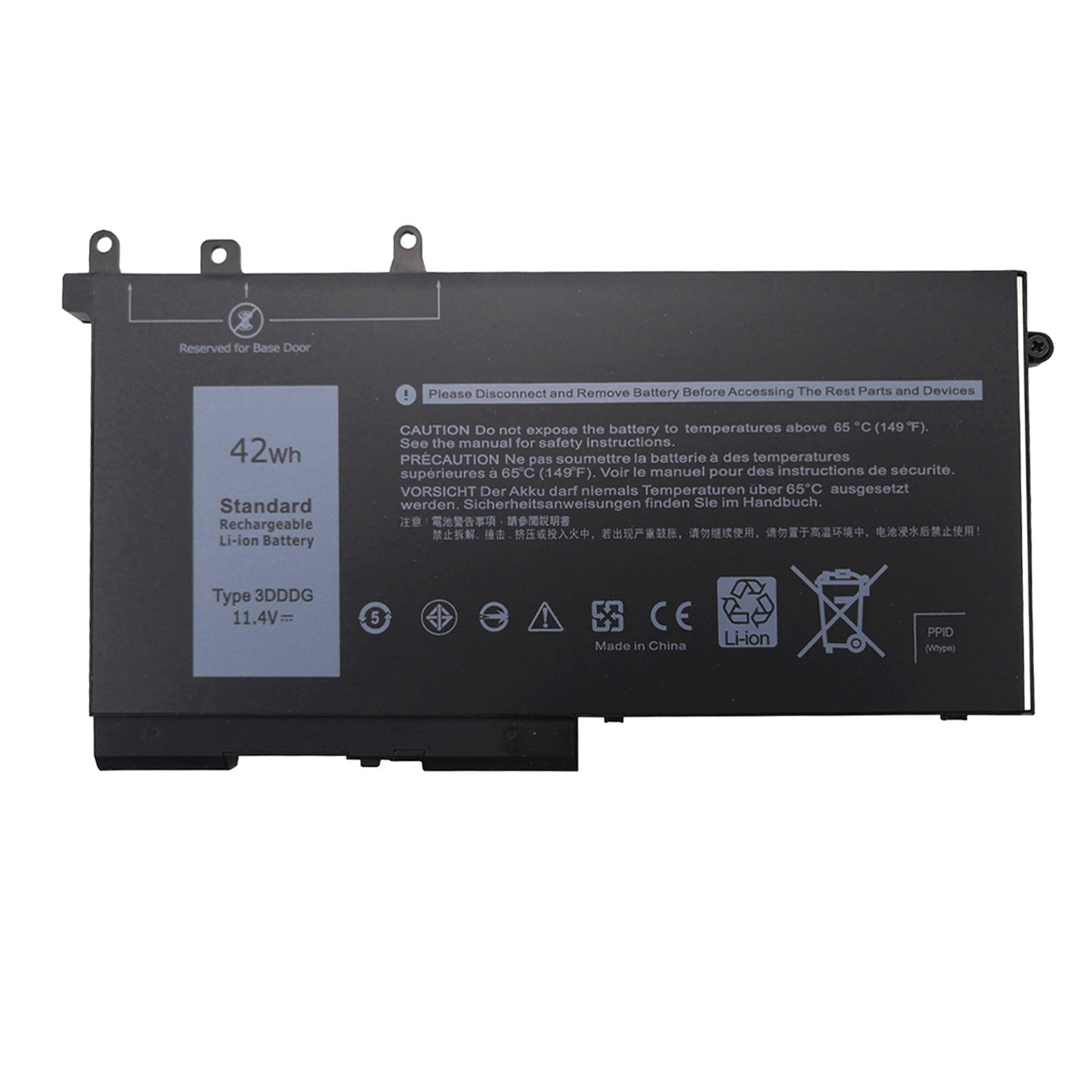 Dell Latitude 5280 5480 5490 Replacement Battery 3DDDG | 11.4V 42Wh