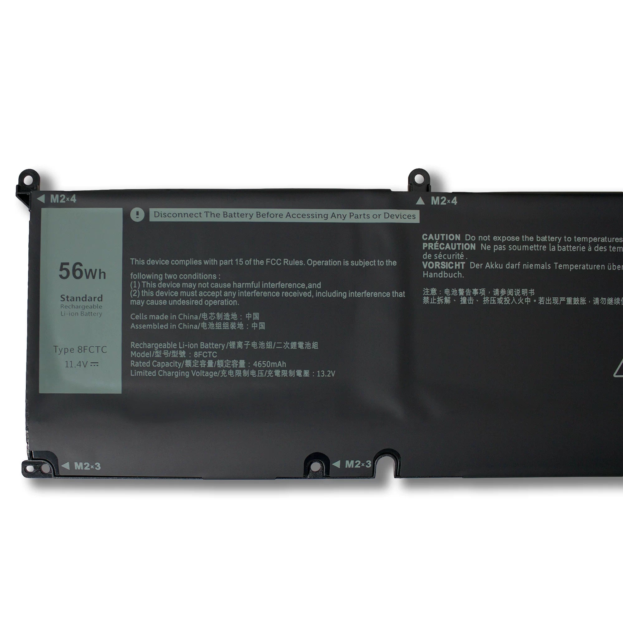 Dell G15 5510 5511 5515 5520 5530 5535 Replacement Battery 69KF2 8FCTC | 11.4V 56Wh