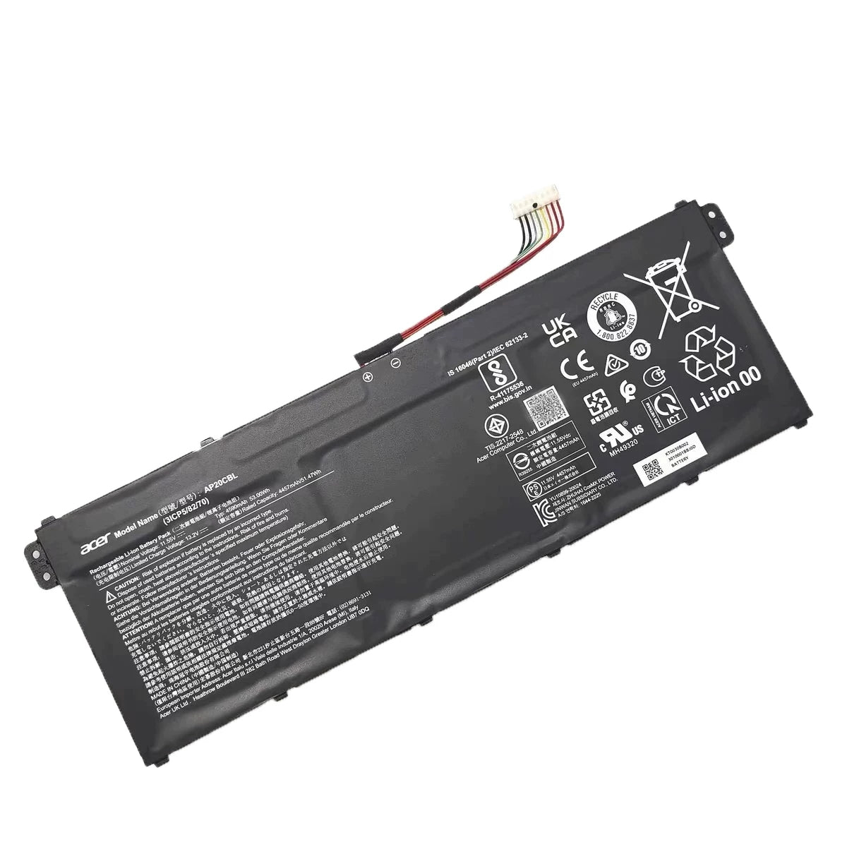 Acer N20C5 S50-53-743W Replacement Battery AP20CBL | 11.55V 53Wh