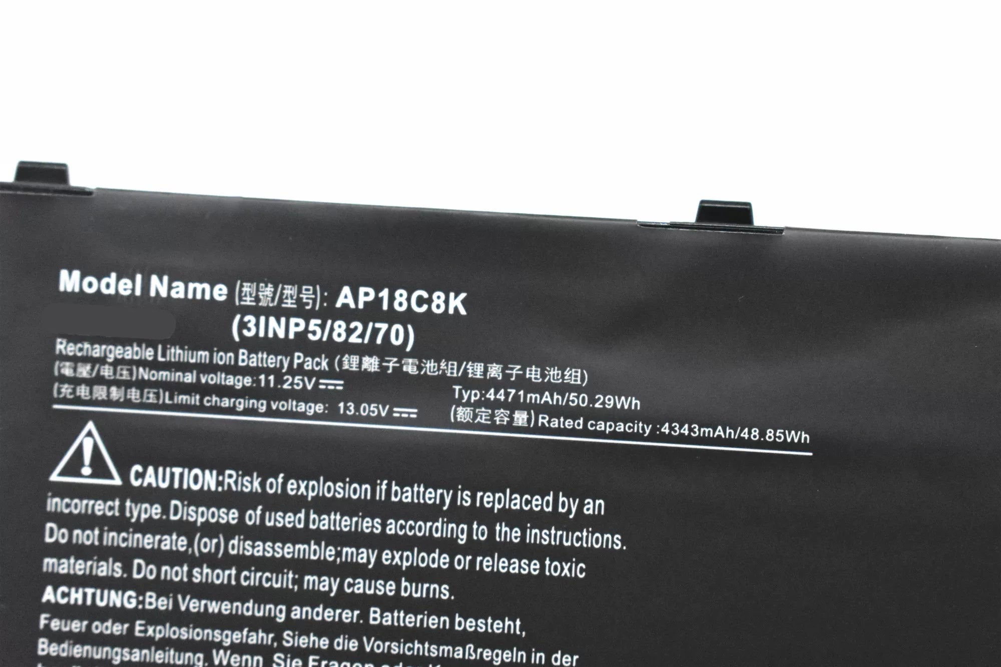 Acer Swift 3 SF314 N20C4 N20C5 S50-53-50QC Replacement Battery AP18C8K | 11.25V 48.85Wh