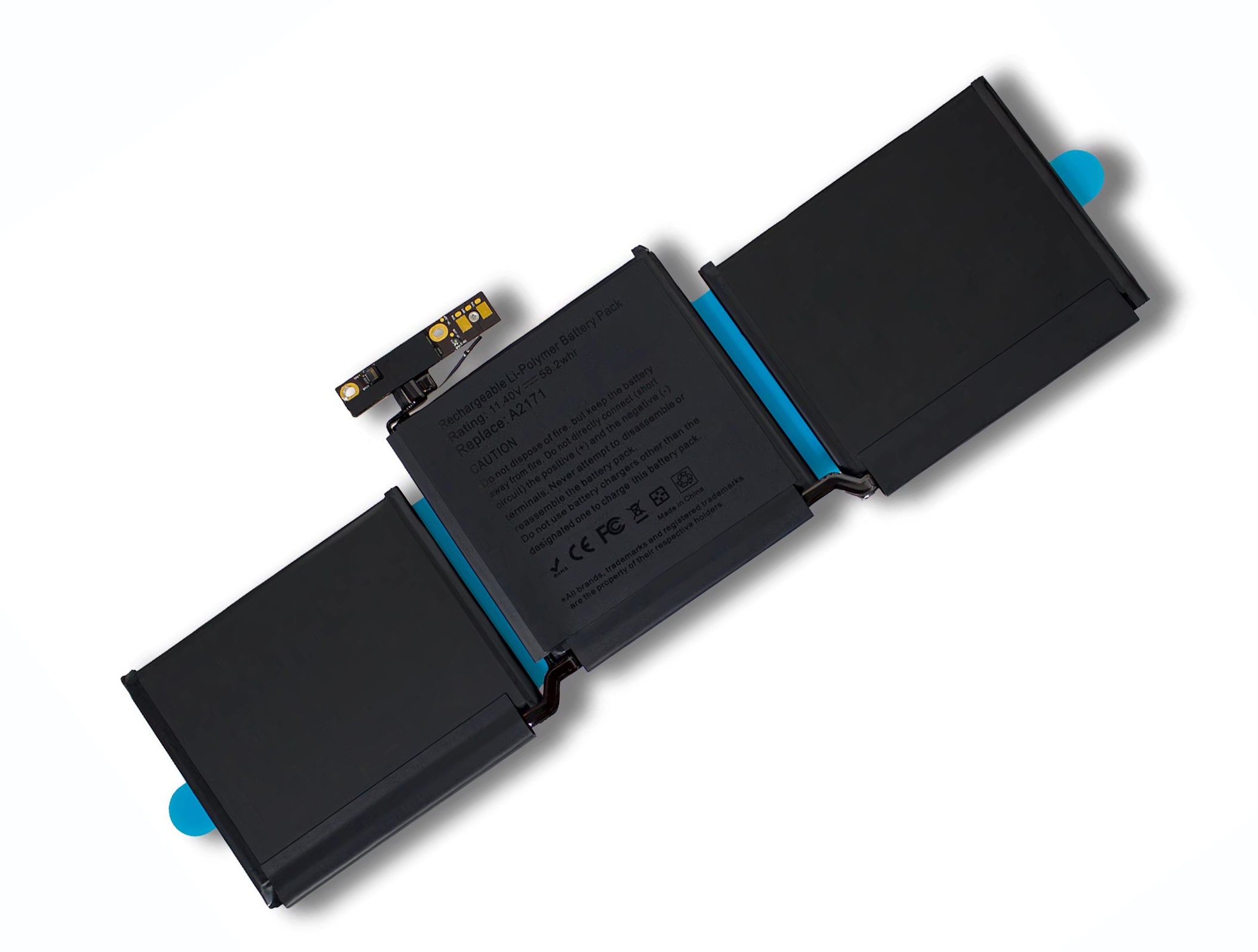 MacBook Pro 13" 2019-2020 Replacement Battery A2159 A2289 A2338 | 11.4V 4700mAh
