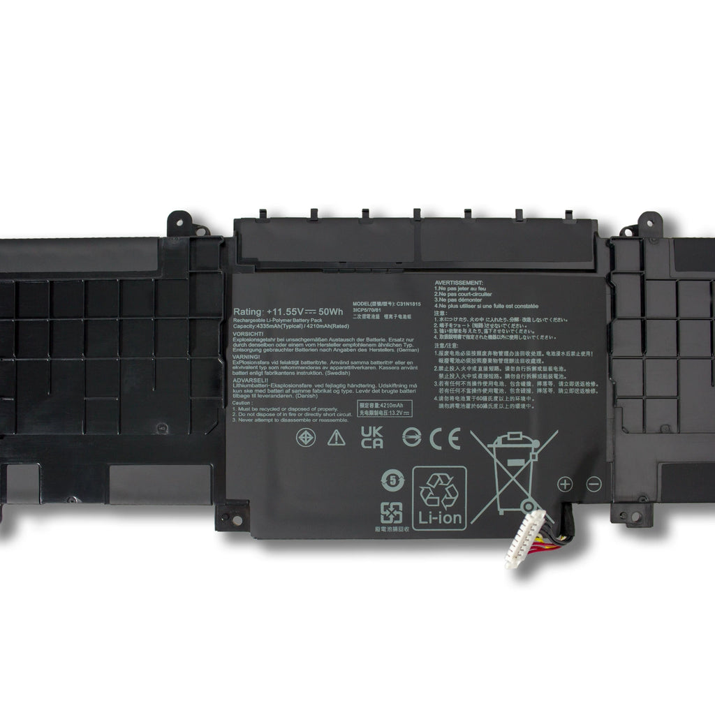 ASUS ZenBook UX333F U3300F RX333FA BX333FN Replacement Battery C31N1815 | 11.55V 50Wh