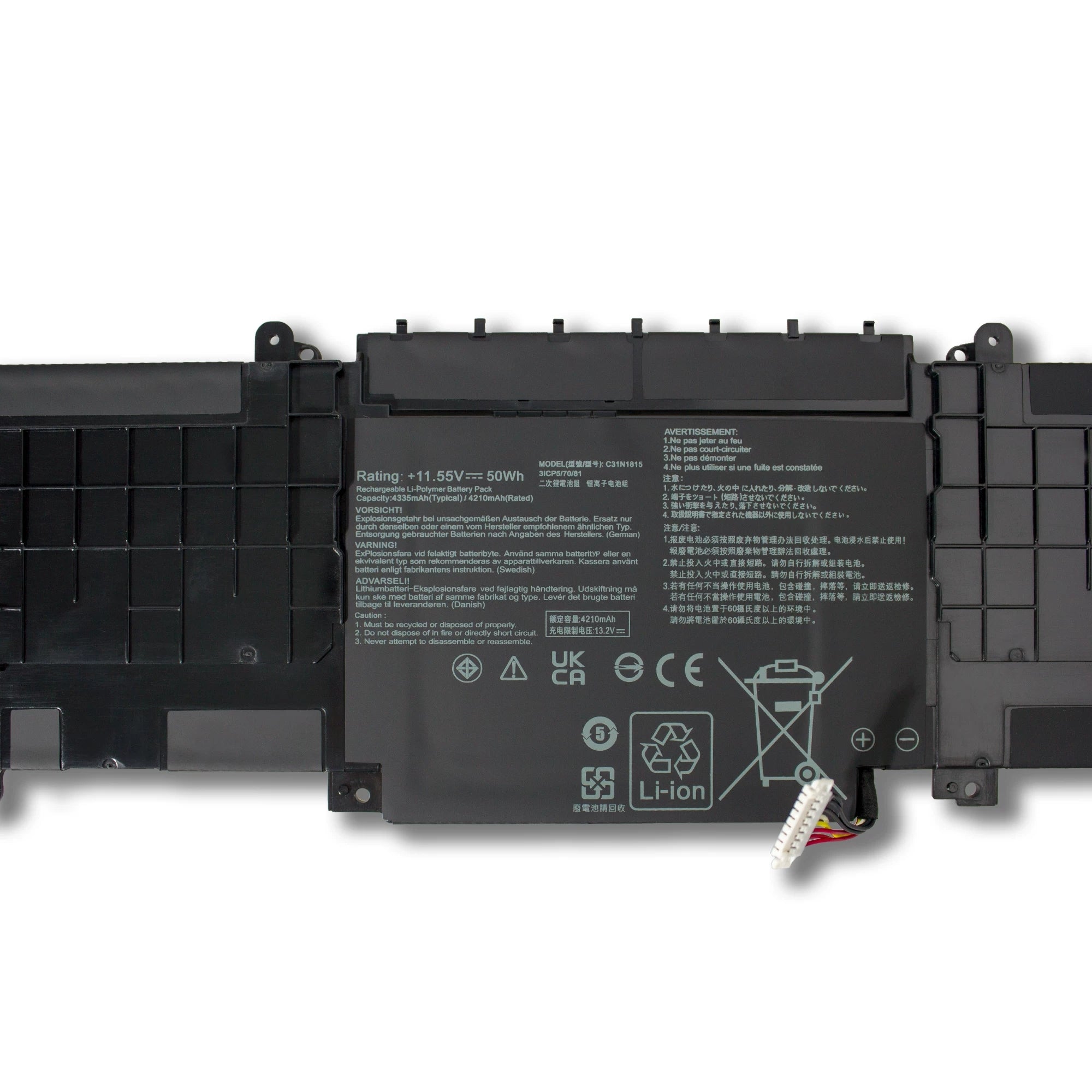 ASUS ZenBook UX333F U3300F RX333FA BX333FN Replacement Battery C31N1815 | 11.55V 50Wh