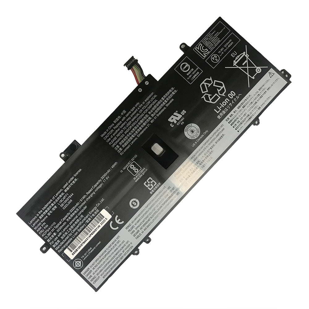 Lenovo ThinkPad X1 Carbon 2019 2020 Replacement Battery 02DL006 L18M4P72 L18C4P71 | 15.36V 51Wh