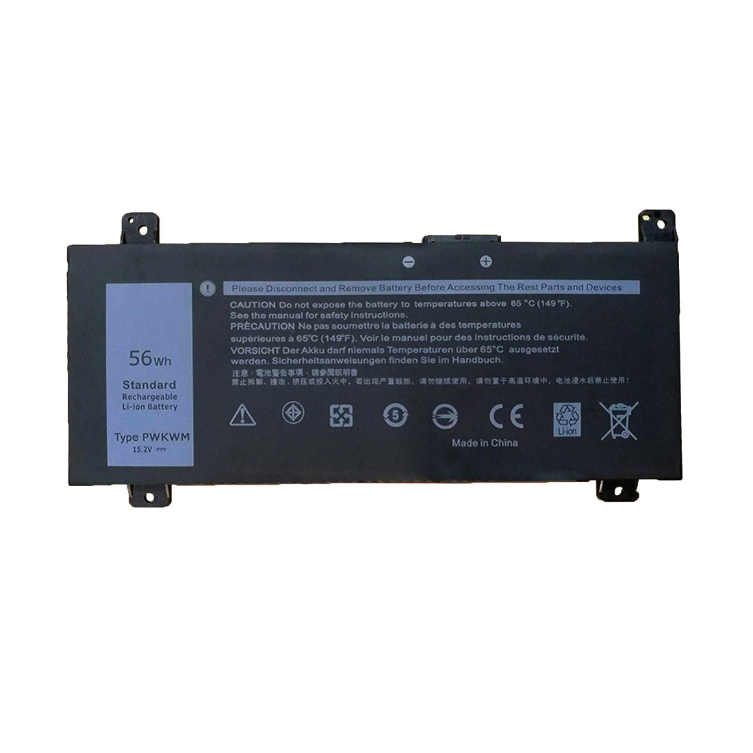 Dell Inspiron 14 7466 7467 Gaming Replacement Battery PWKWM | 15.2V 56Wh